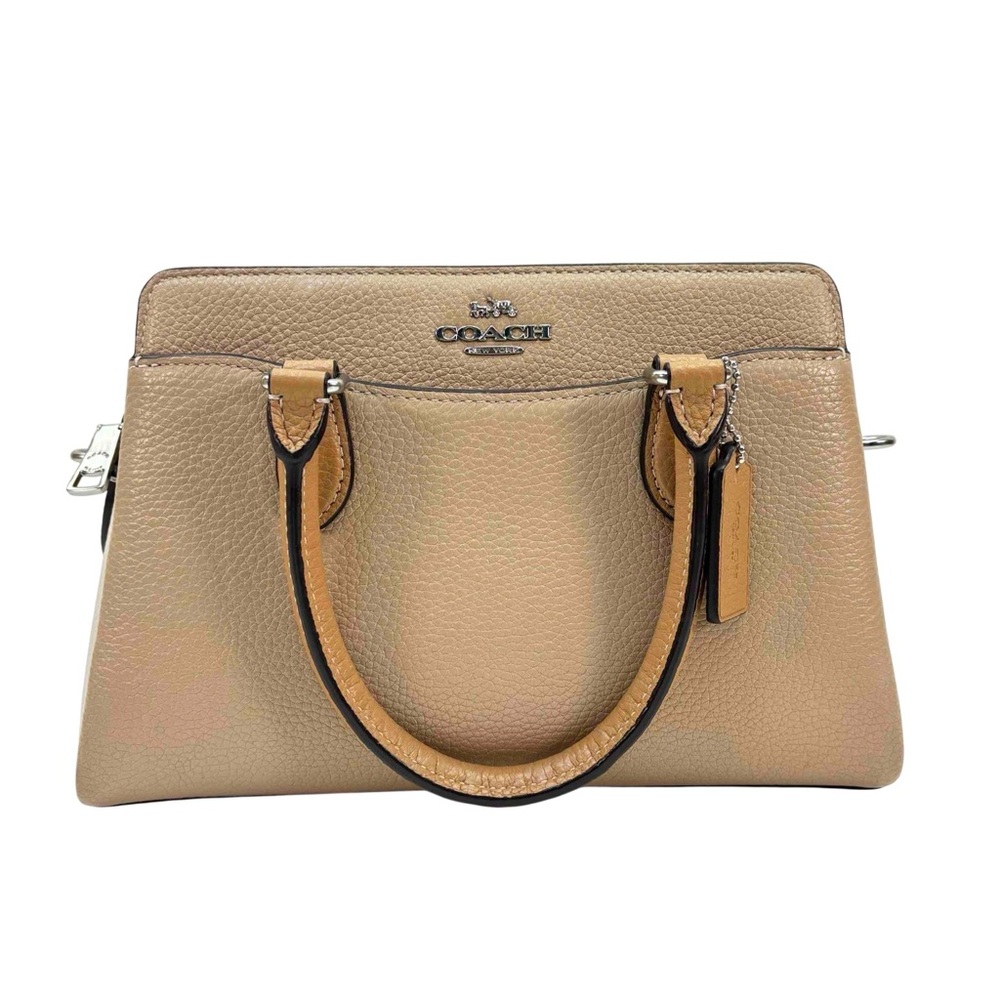 COACH HANDBAG Darcie Carryall Beige Leather Handbag (not mini)